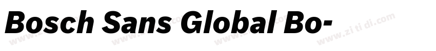 Bosch Sans Global Bo字体转换